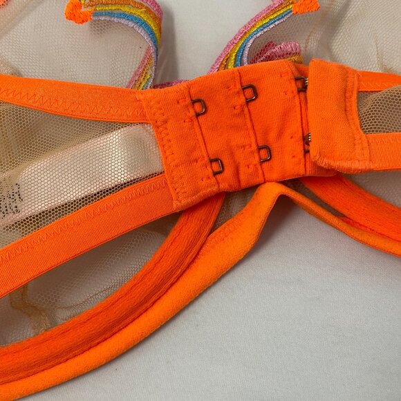 Agent Provocateur Izzy Orange Rainbow Bra 36DD - Picture 9 of 11